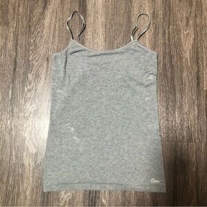 Aeropostale Gray Heather Favorite Cami | Adjustable Straps, Size M